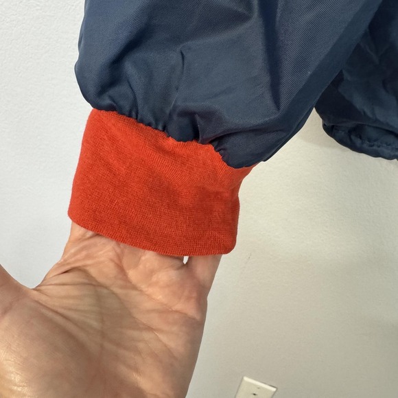 Tuesday Bassen Jacket Womens‎ Large Navy Queen of Hearts Zip Windbreaker Graphic - Picture 9 of 16